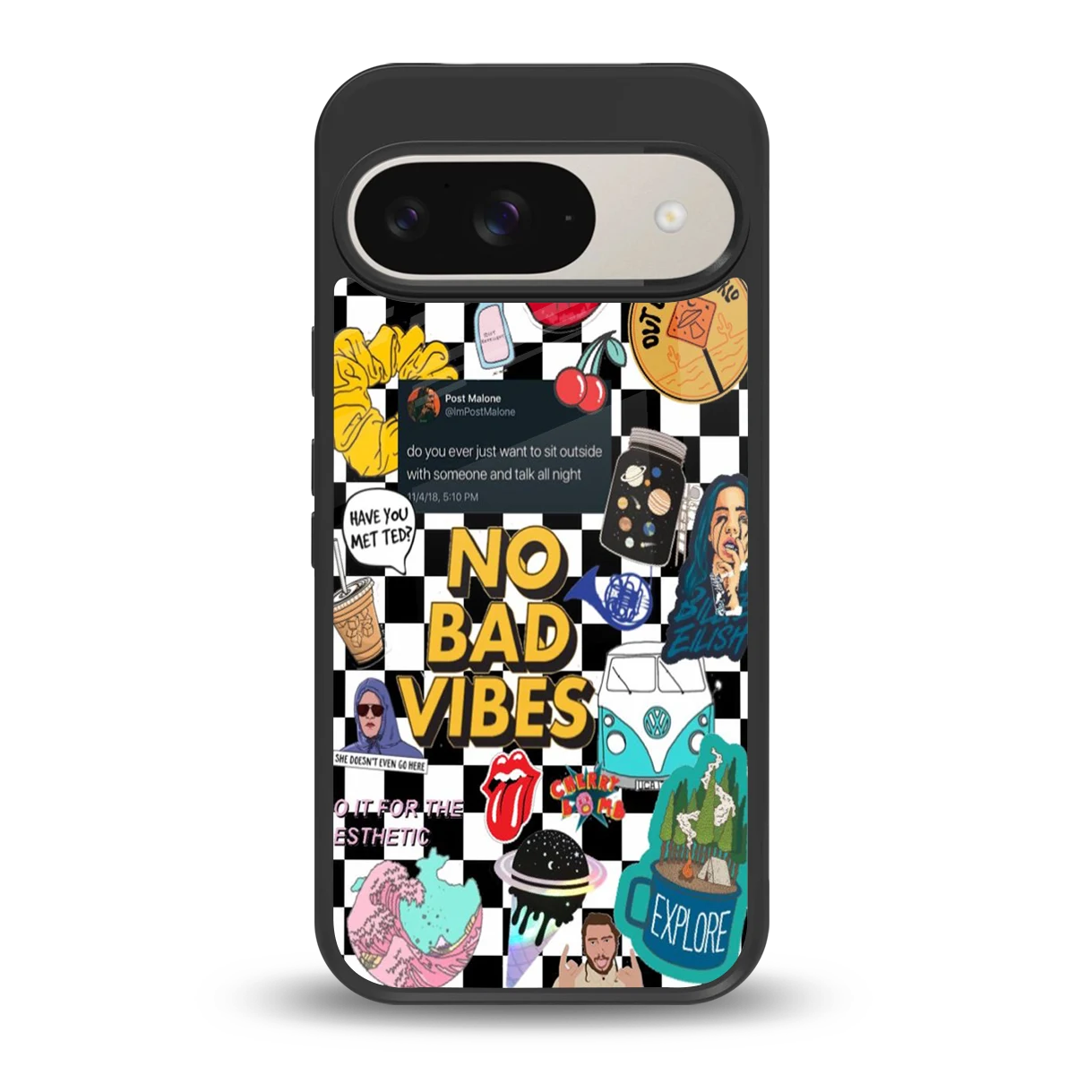 Mood Board back phone cover | glass case for google pixel 9