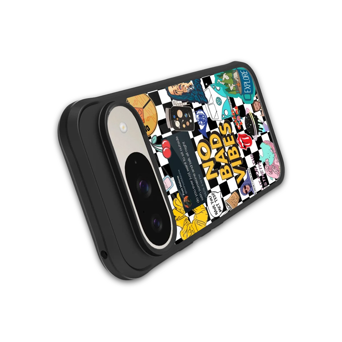 Mood Board stylish phone case for google pixel 9 | glossy glass and slim fit