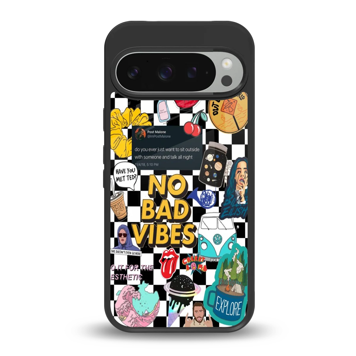 Mood Board back phone cover | glass case for google pixel 9 pro