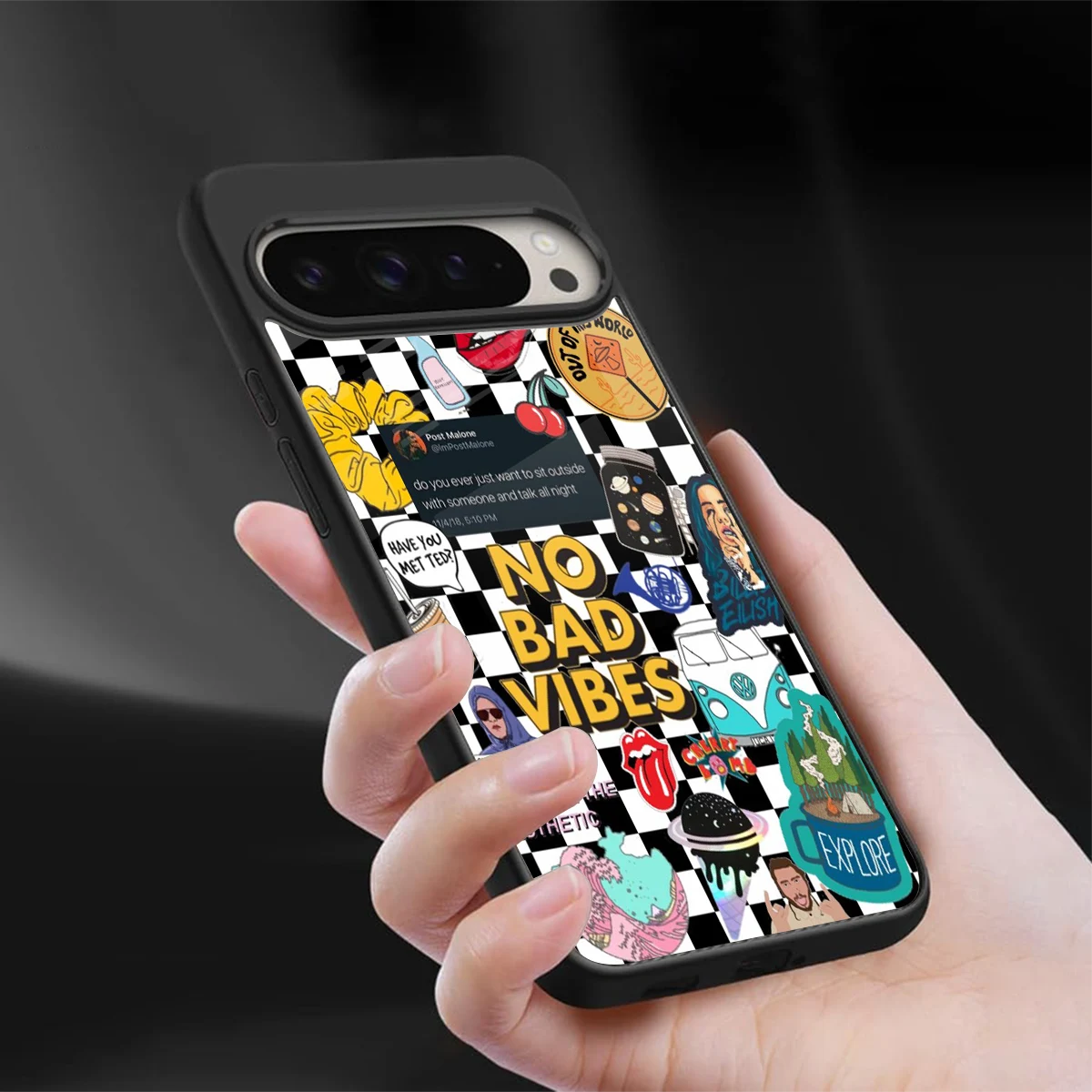 Mood Board sleek google pixel 9 pro cover with tempered glass back and TPU edges