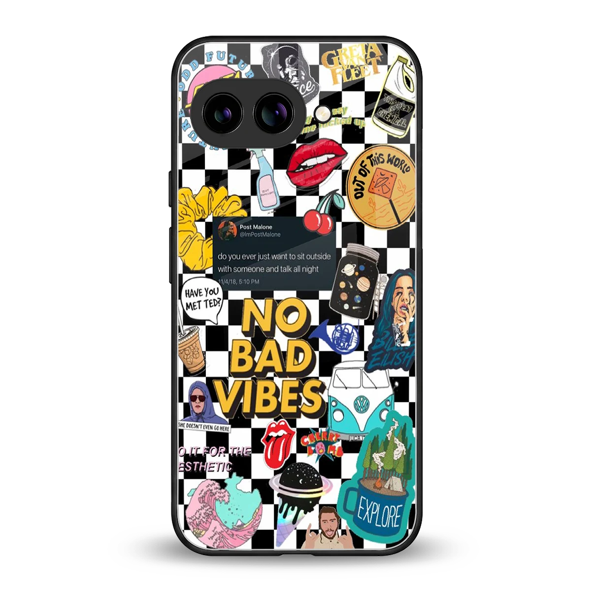 Mood Board back phone cover | glass case for google pixel 10a