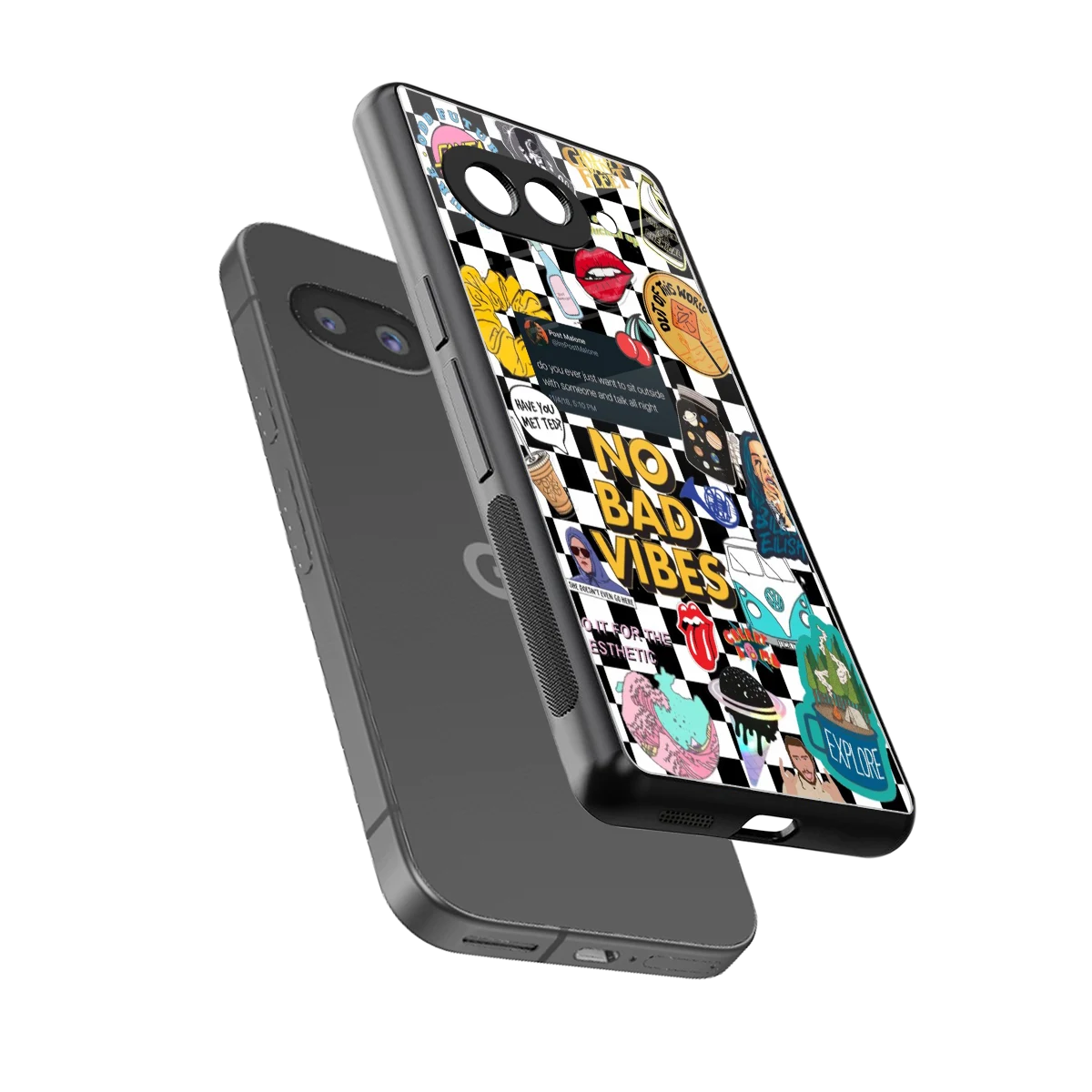 Mood Board sleek google pixel 10a cover with tempered glass back and TPU edges