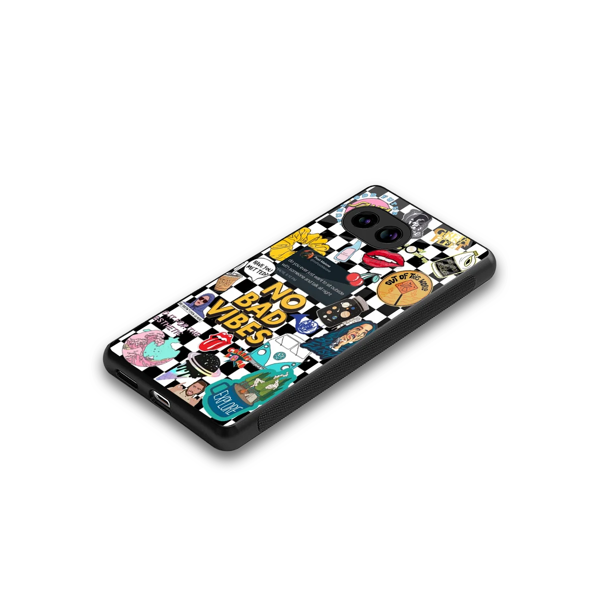 Mood Board stylish phone case for google pixel 10a | glossy glass and slim fit