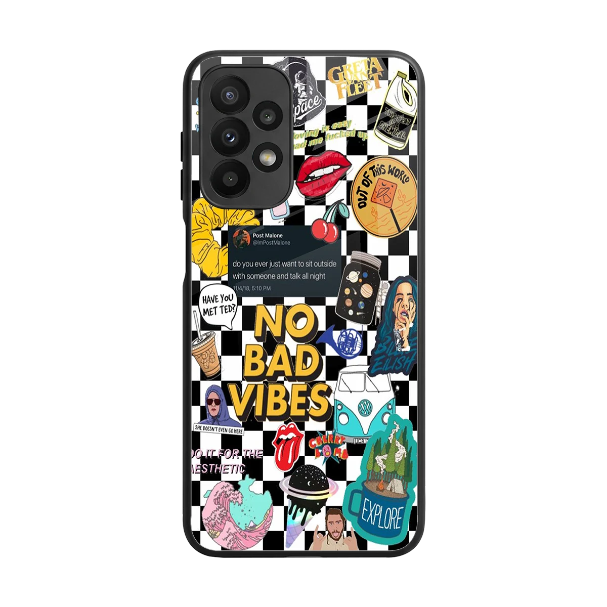 Mood Board back phone cover | glass case for samsung galaxy a23