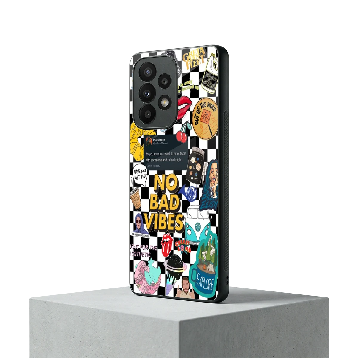 Mood Board samsung galaxy a23 mobile cover | shockproof glass phone case