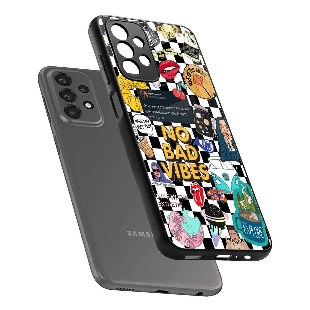 Mood Board sleek samsung galaxy a23 cover with tempered glass back and TPU edges