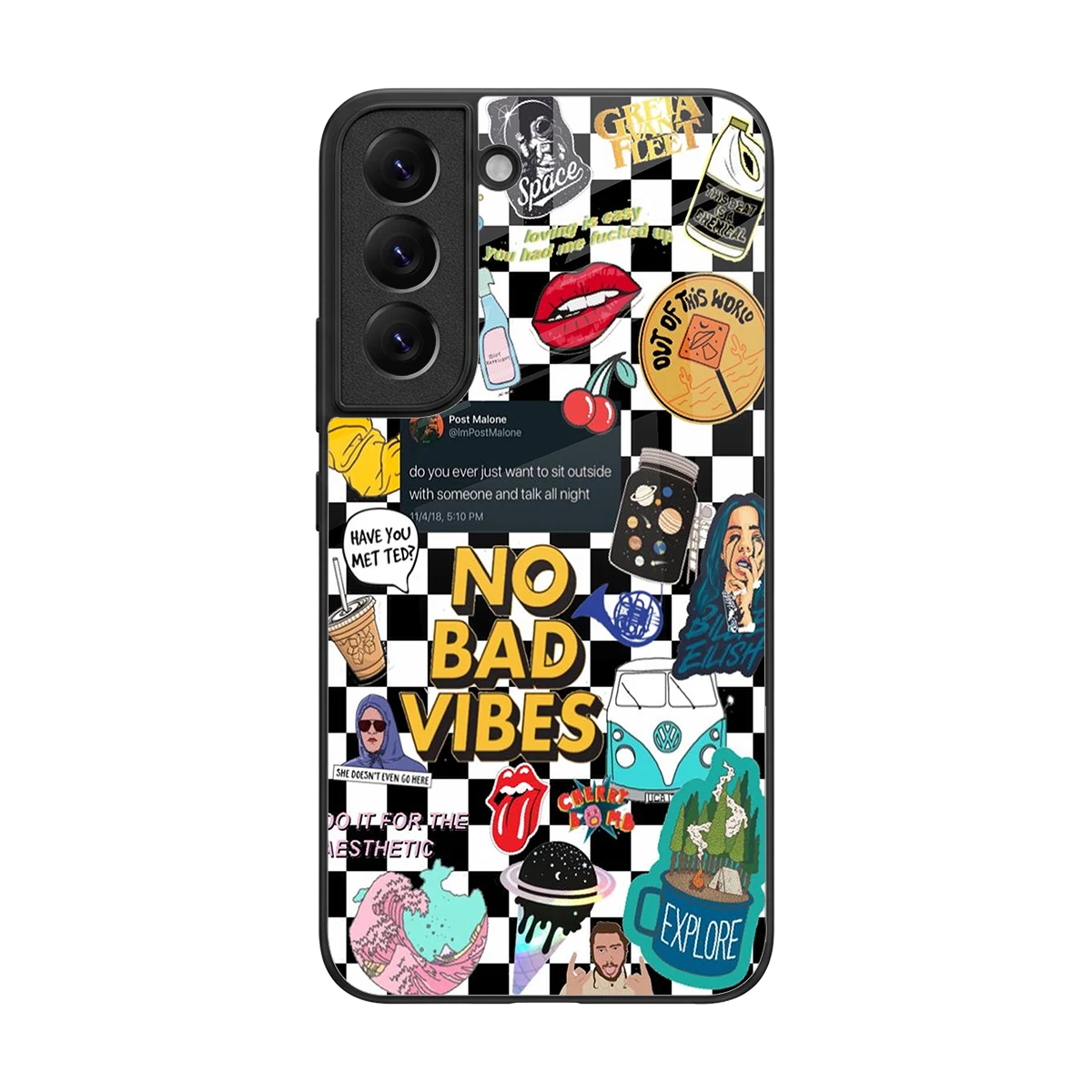 Mood Board back phone cover | glass case for samsung galaxy s22