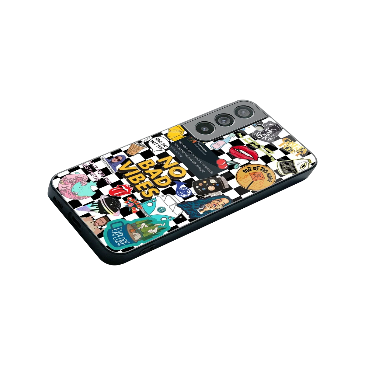 Mood Board stylish phone case for samsung galaxy s22 | glossy glass and slim fit