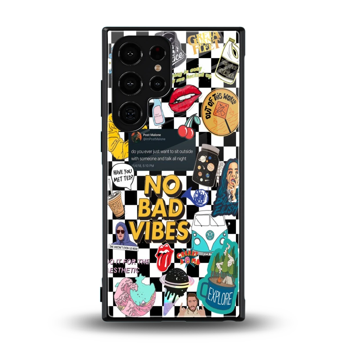 Mood Board back phone cover | glass case for samsung galaxy s24 ultra