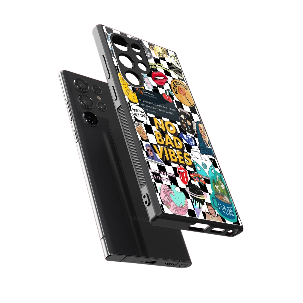 Mood Board sleek samsung galaxy s23 ultra cover with tempered glass back and TPU edges