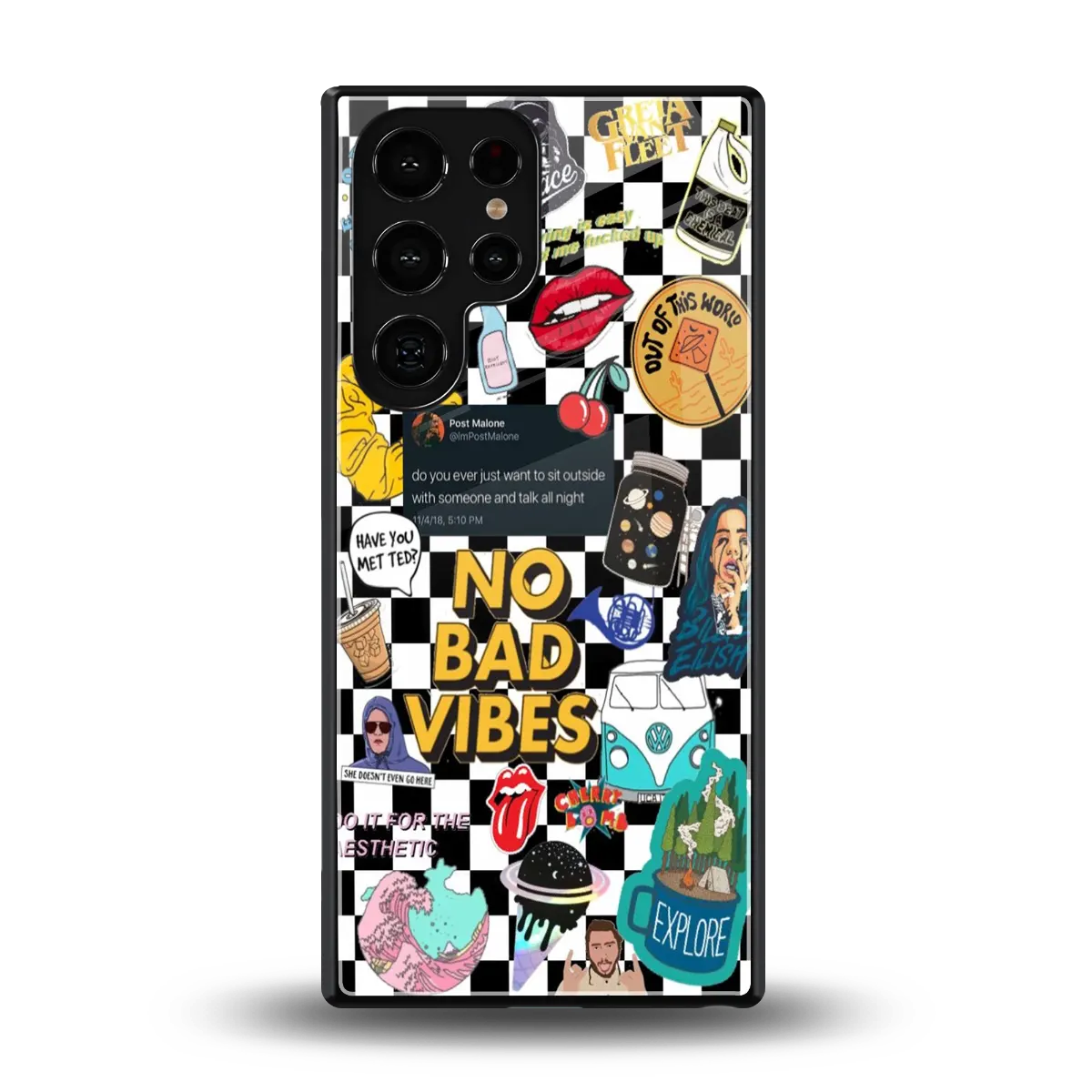 Mood Board back phone cover | glass case for samsung galaxy s25 ultra
