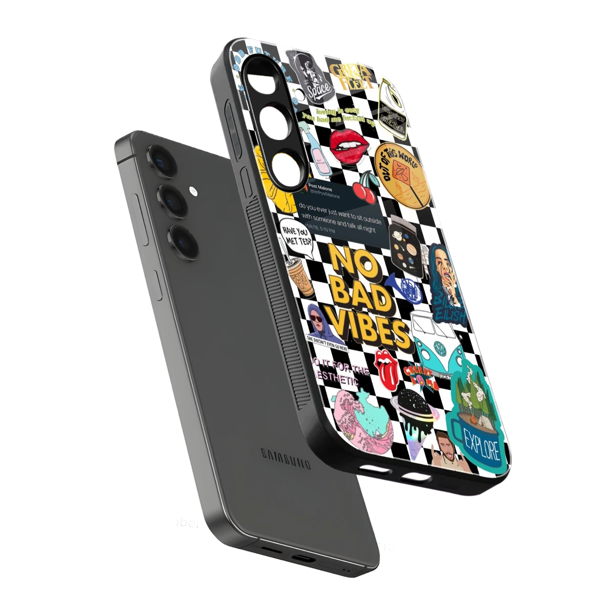 Mood Board sleek samsung galaxy s24 cover with tempered glass back and TPU edges