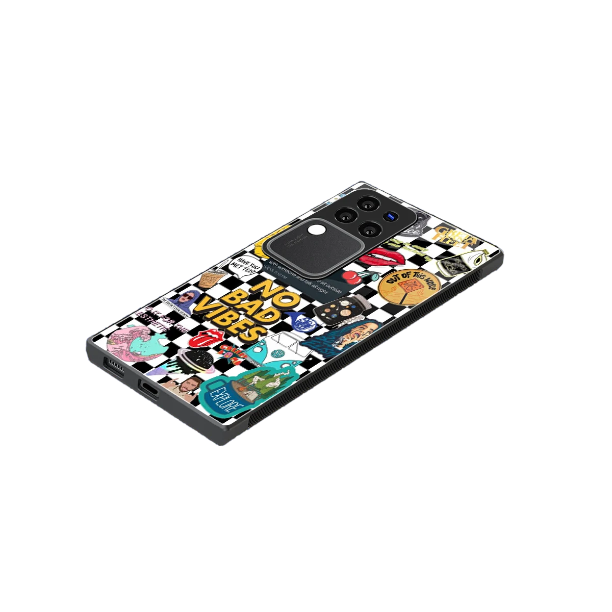 Mood Board stylish phone case forvivo v30 pro | glossy glass and slim fit