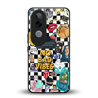 Mood Board back phone cover | glass case for vivo v40e