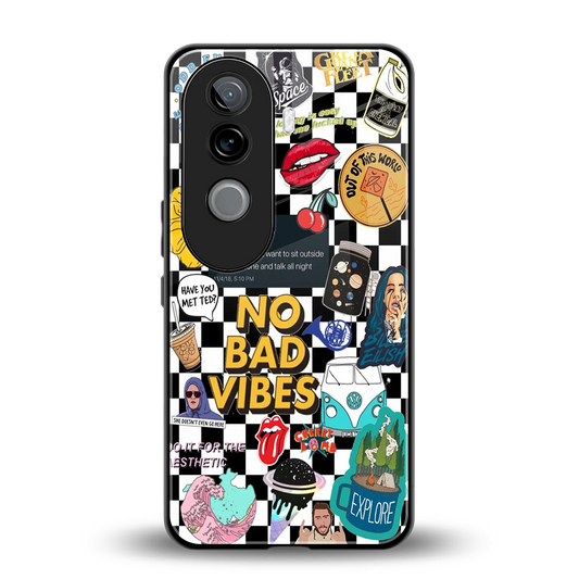 Mood Board back phone cover | glass case for vivo v40e