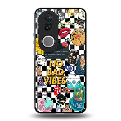 Mood Board back phone cover | glass case for vivo v50