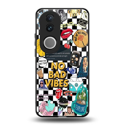 Mood Board back phone cover | glass case for vivo v50