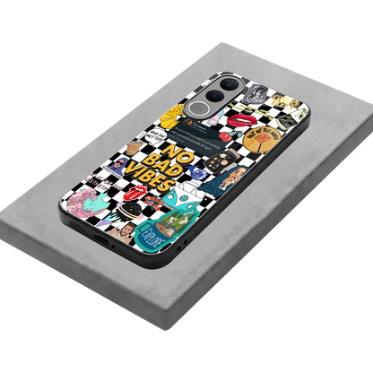 Mood Board stylish phone case for vivo v70 fe | glossy glass and slim fit