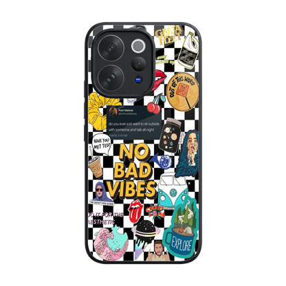 Mood Board back phone cover | glass case for vivo v70