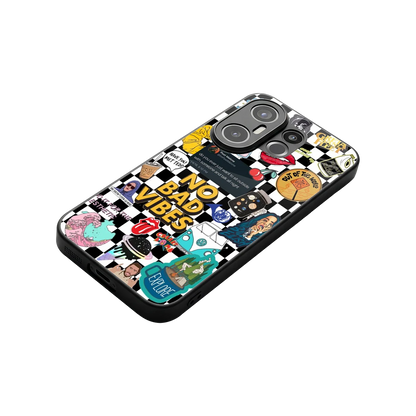Mood Board stylish phone case for vivo x200 fe | glossy glass and slim fit