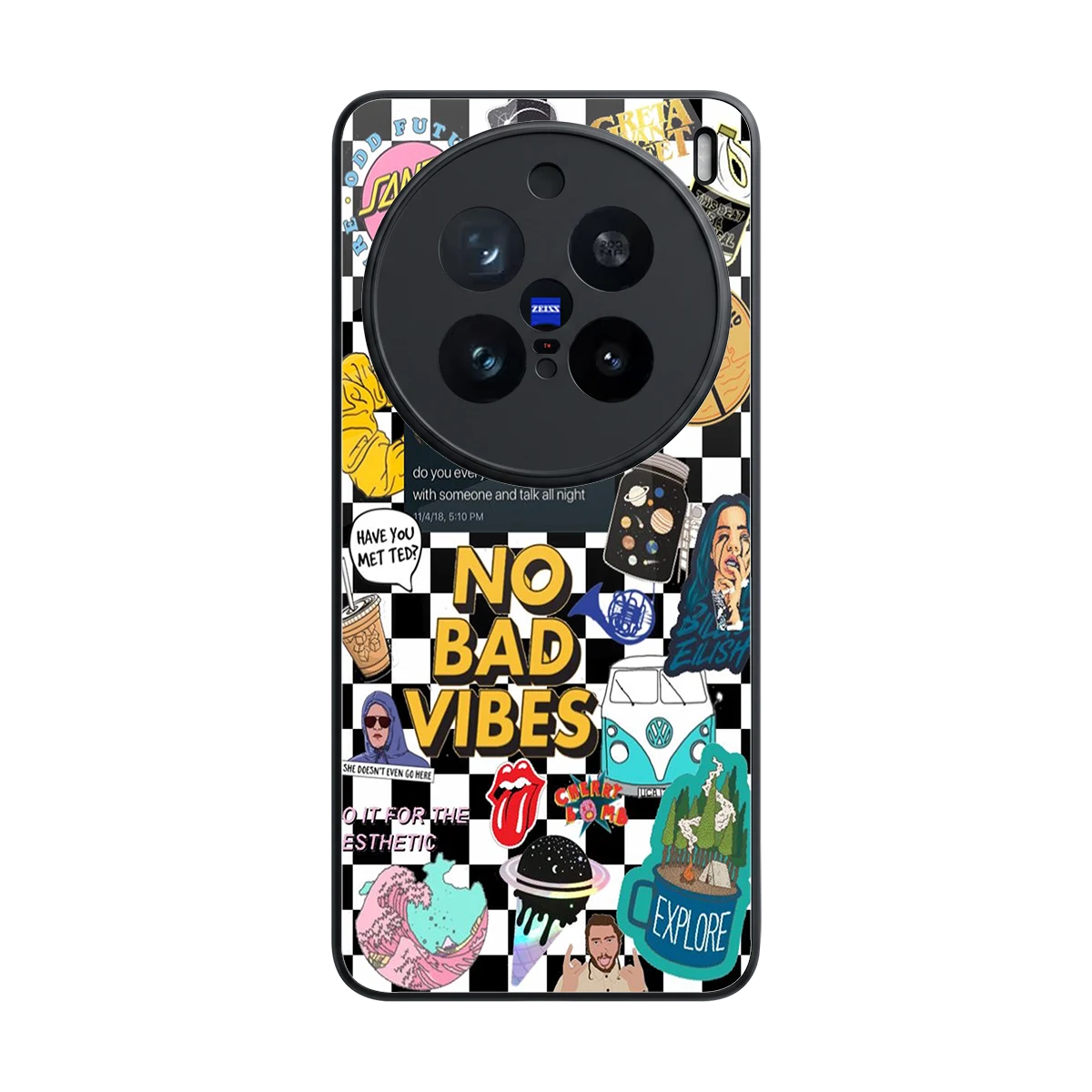 Mood Board back phone cover | glass case for vivo x200 pro