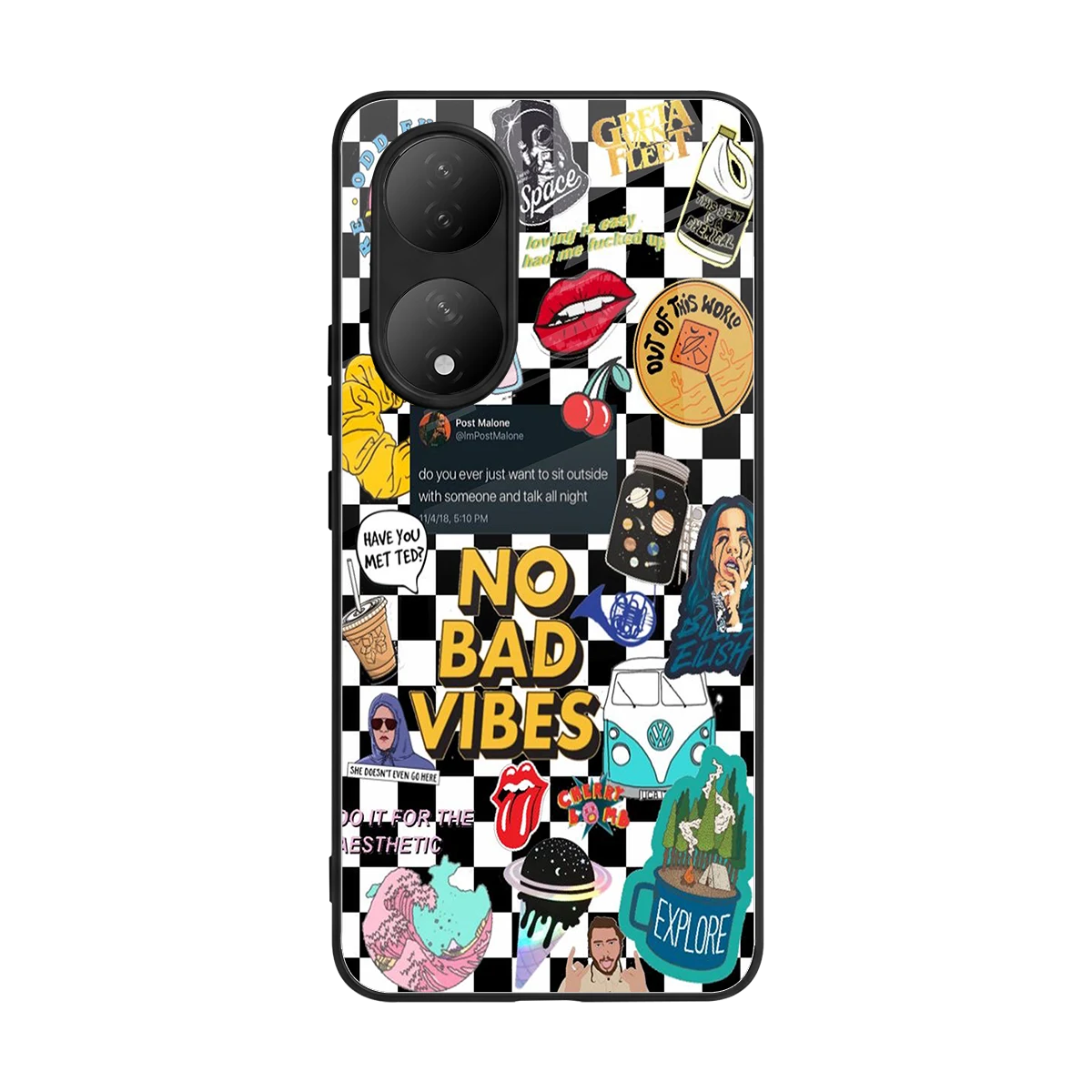 Mood Board back phone cover | glass case for Vivo-y100