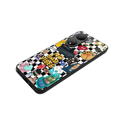 Mood Board stylish phone case for Vivo-y100 | glossy glass and slim fit