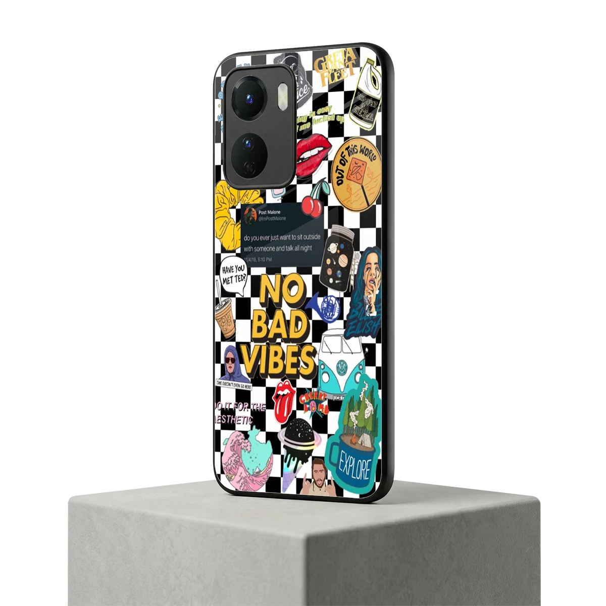Mood Board vivo y16 mobile cover | shockproof glass phone case