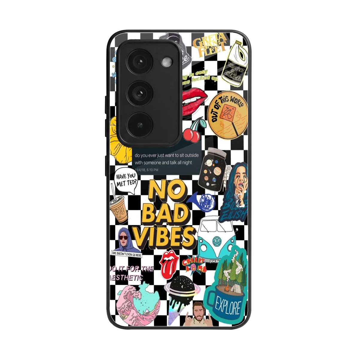 Mood Board back phone cover | glass case for redmi 15 5g
