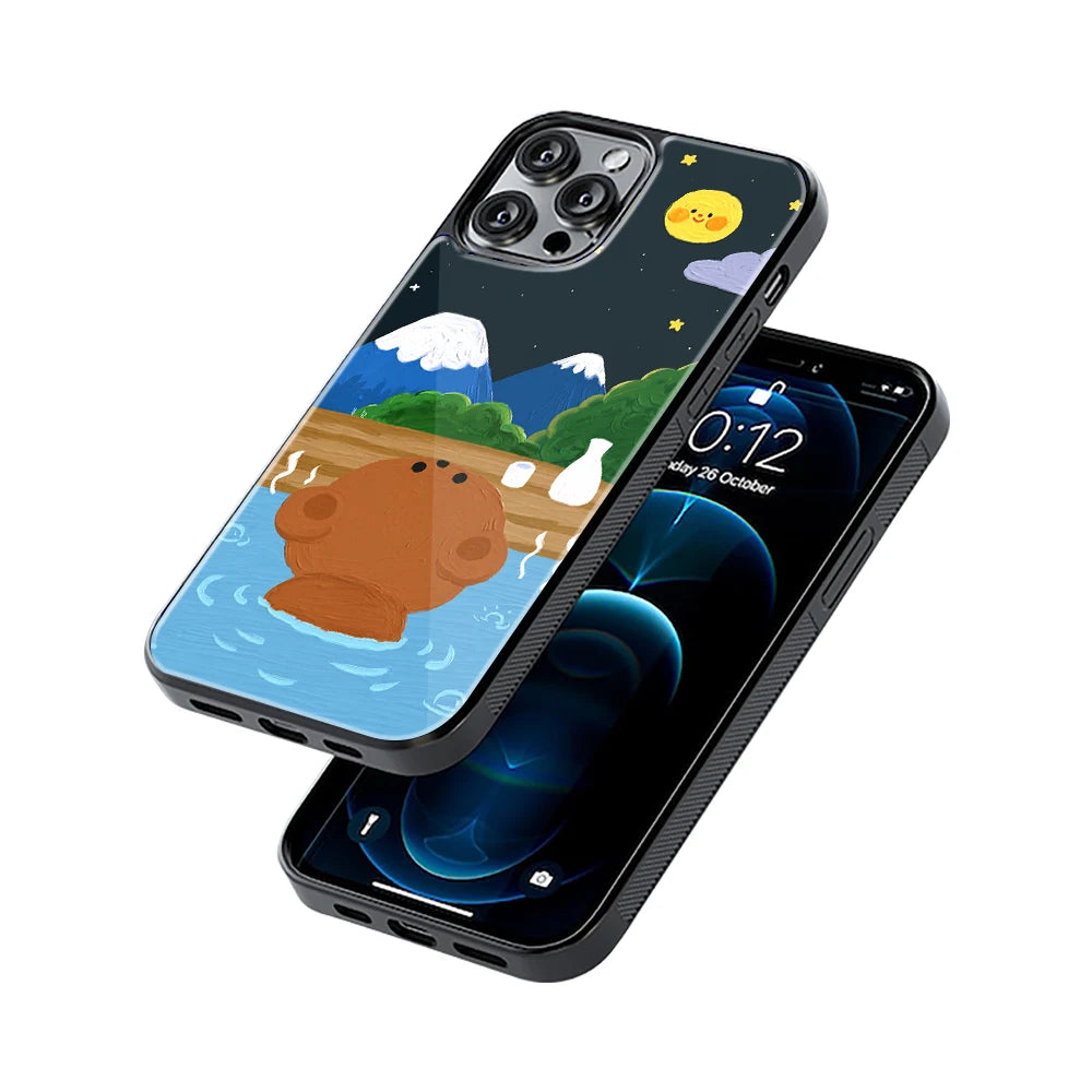 Protective Glass Back Phone Case Compatible with iPhone, Samsung, OnePlus, Pixel & More