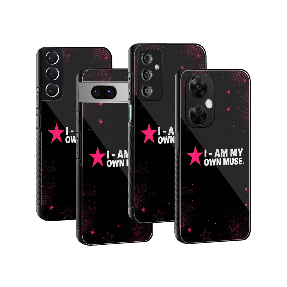 Stylish Glass Back Case for All Smartphones iPhone, Samsung, OnePlus, Pixel, Redmi, Oppo, Vivo, Motorola