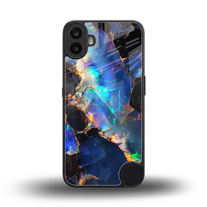 Mystic Marble back phone cover | glass case for cmf nothing phone 1