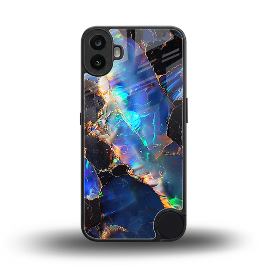 Mystic Marble back phone cover | glass case for cmf nothing phone 1