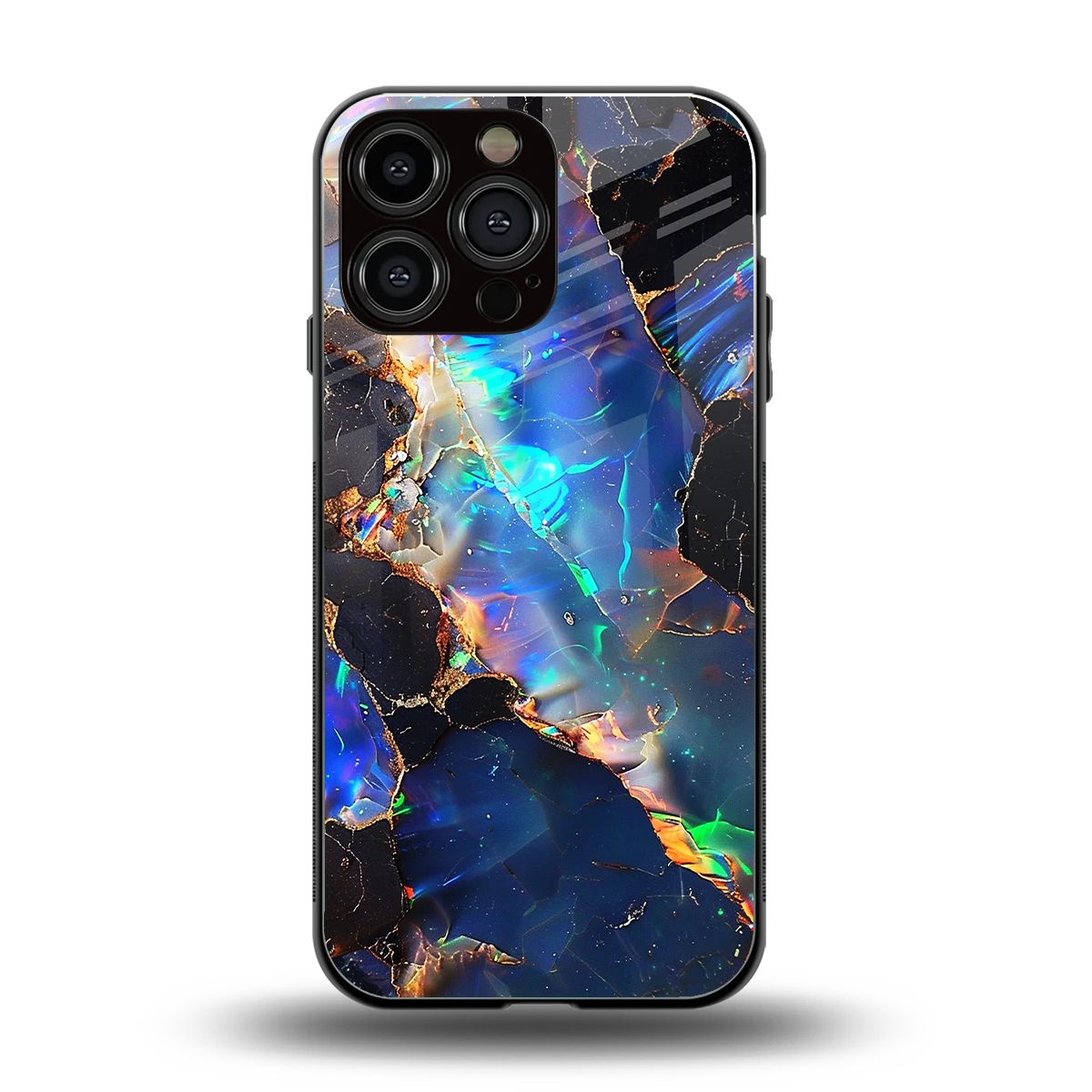 Mystic Marble back phone cover | glass case for iphone 14 pro max