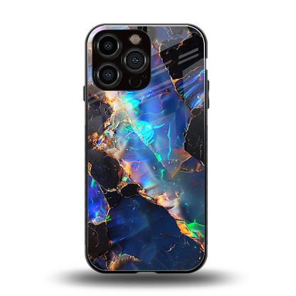 Mystic Marble back phone cover | glass case for iphone 15 pro max