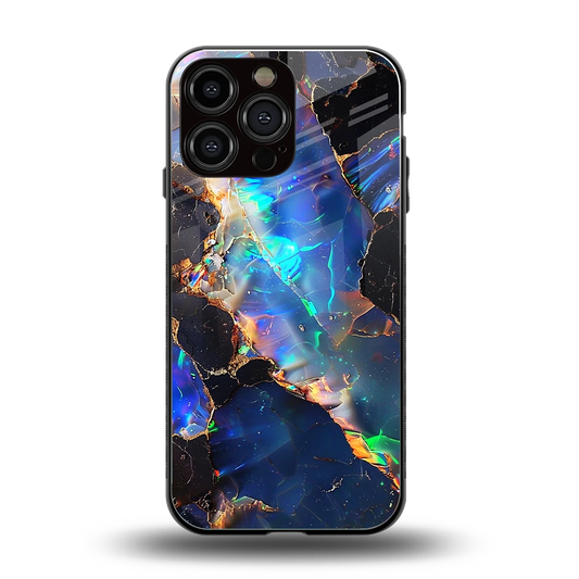 Mystic Marble back phone cover | glass case for iphone 15 pro max