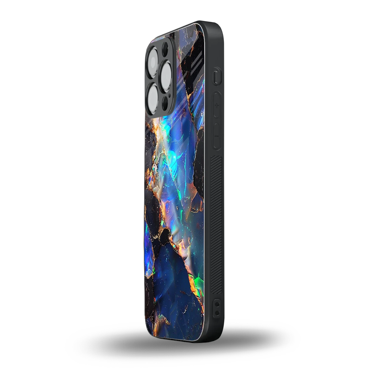 Mystic Marble iphone 15 pro max mobile cover | shockproof glass phone case
