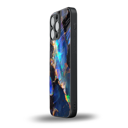 Mystic Marble iphone 15 pro max mobile cover | shockproof glass phone case