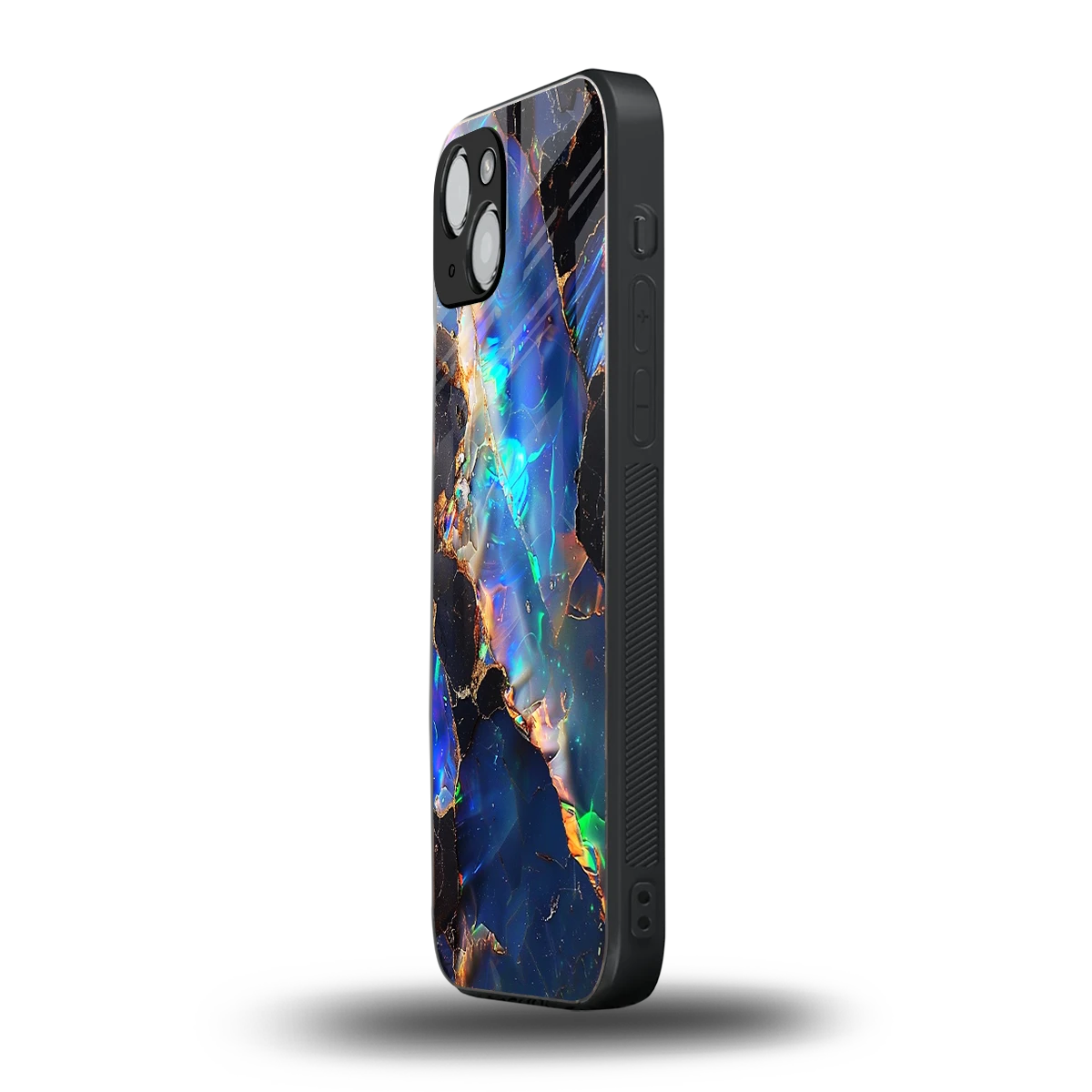 Mystic Marble iphone 15 mobile cover | shockproof glass phone case