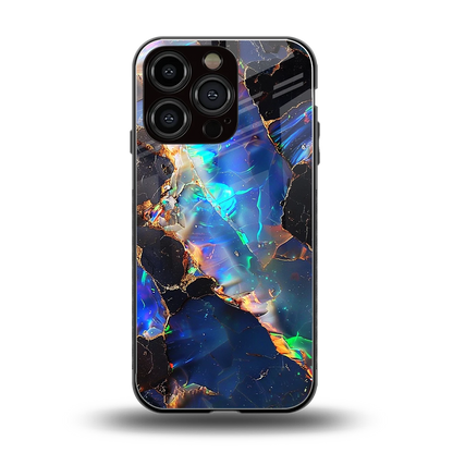 Mystic Marble back phone cover | glass case for iphone 16 pro