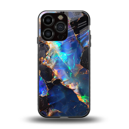 Mystic Marble back phone cover | glass case for iphone 16 pro