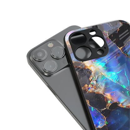 Mystic Marble stylish phone case for iphone 15 | glossy glass and slim fit