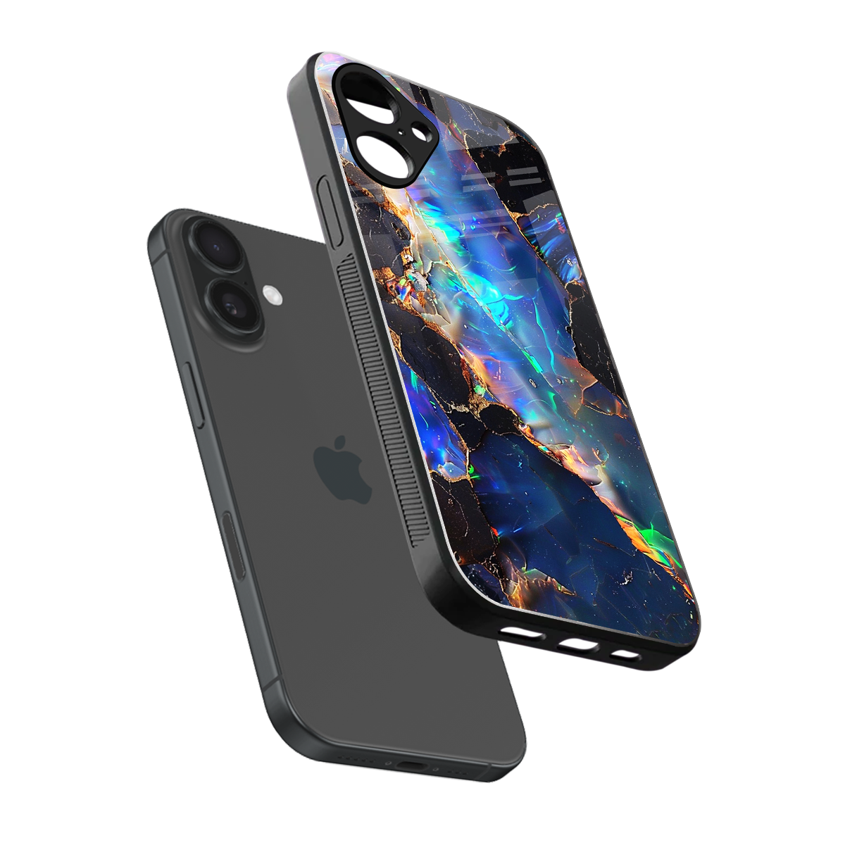 Mystic Marble Phone Case for Iphone 16 | Glass Case