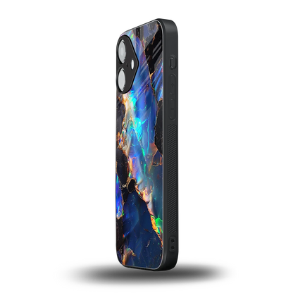 Mystic Marble iPhone 16 mobile cover | shockproof glass phone case