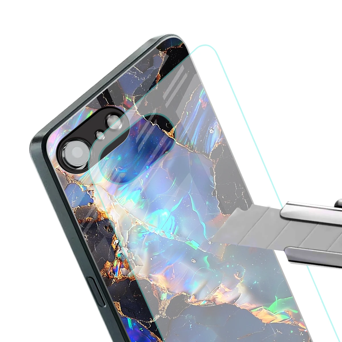 Mystic Marble stylish phone case for iphone 17e | glossy glass and slim fit