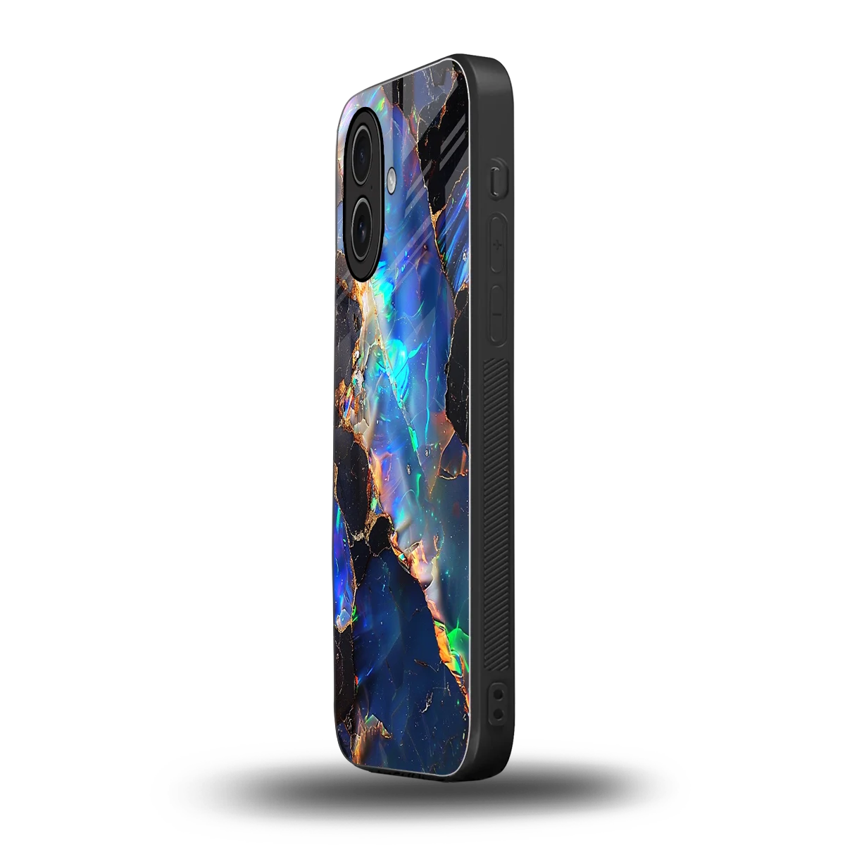 Mystic Marble iphone 17 mobile cover | shockproof glass phone case