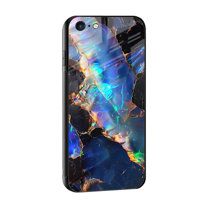 Mystic Marble sleek iphone 6s cover with tempered glass back and TPU edges