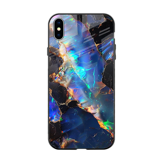 Mystic Marble back phone cover | glass case for iphone xs max