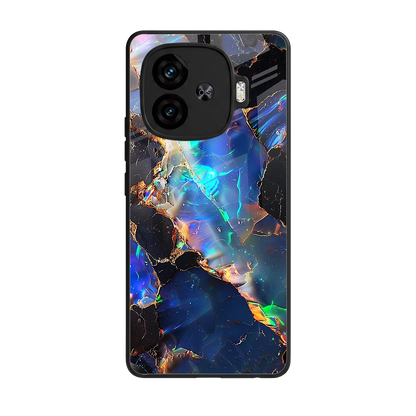 Mystic Marble back phone cover | glass case for iqoo neo 10r 5g