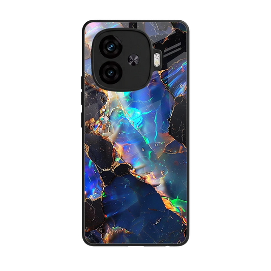 Mystic Marble back phone cover | glass case for iqoo neo 10r 5g
